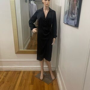 LOFT Black Long Sleeve Dress